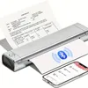 Новый портативный беспроводной принтер для путешествий, мобильный принтер M08F-Letter Bluetooth с поддержкой формата 8,5 x 11 дюймов, компактный термопринтер без чернил (США Letter)
