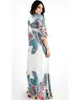 Druk dla kobiet w kwiaty w kwiecistej kwiecistej bikini bikini okrywa luźne kimono 2023 koronkowe tuniki Kaftan długie sarongowe osłonę kąpielową nadmorską szatę Q1053 230914