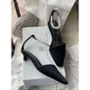 Designer Toteme Pearl Black Shoes Brap Acnal Satin Sumps Women Italy 3,5 см высотой каблук Европейский размер 35-40 Оригинальная коробка настоящие фотографии 1JHF