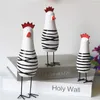 Figurine decorative Figurine di pollo fatte a mano Divertenti ornamenti natalizi Accessori per la decorazione del giardino fatato in miniatura moderni