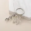 Keychains Memories Keychain For Biology Chemistry Teacher With DNA Pendant Keyring Present Dropship