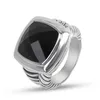 Designer DY Bague de luxe Top Square 14MM Populaire Classique Câble Bouton Bague Accessoires Vente Chaude Bague Accessoires Bijoux Mode Romantique Saint Valentin Cadeau