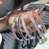 Trendy 14K Beyaz Altın Laboratuar Pırlanta Bileklik Nişan Düğün Bangles Bilezikler Kadınlar Gelin Yıldönümü Partisi Takı Hediyesi