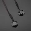 Kolye Kolye Obsidian Ruh Sarkaç Enerji Taşı Altı Noktalı Yıldız Kolye Erkek ve Kadın Kazak Zinciri Jewelr247o
