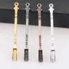 Newest Colorful Metal Mini Snuff Snorter Sniffer Spoon Pill Shovel Spice Miller Scoop Herb Tool Portable Innovative Design For Smoking