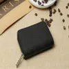 Monederos Cartera para hombre Titulares de tarjetas cortas París Estilo a cuadros Hombre Hombre Cremallera única Monedero Lienzo Múltiple con Box285o