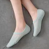 Calcetines de mujer 10 pares de encaje invisible transpirable semitransparente medias de mujer conjunto de tobillo Pilates chica coreana