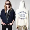 24ss Zadig Voltaire Designer Sweater Coats Fashion Hoodie Loose Classic Versatile Letter Embroidery Zipper Wool Knitted Cardigan Casual Hooded Women Sweater 777