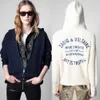 23SS Zadig Voltaire Designer Sweater Coats Fashion Hoodie فضفاضة كلاسيكية متعددة الرسائل التطريز السوستة صوف صوف ذي كارديجان غير رسمية