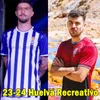 23 24 Recreativo Huelva maglie da calcio Dominguez Quintana 2023 2024 Diaz Torres Nazareno Morillo Diez Galvez Garcia Maglie da calcio Uniformi da uomo