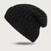 Bérets mode tricoté bonnet chapeau pour femmes hiver hommes Skullies bonnets chapeaux chaud décontracté automne adulte couverture tête casquette