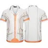 メンデザイナーデザイナーシャツメンズの最新バージョンシャツボタンボウリングシャツハワイフローラルカジュアルシャツ男性スリムフィット半袖M-3xl