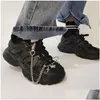 Fußkettchen Punk Uni Quaste Kreuz Schmetterling Charm Büroklammer Fußkettchen Stiefel Schuhkette Hip Hop Lustige Schuhe Accessorices Drop Lieferung Schmuck Dhtdh