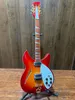 Cherry Red Jazz Electric Guitar, 12-strunowy Rickenback 360, Half-Hollow, Ricken 330