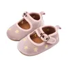 Eerste wandelaars 0-18M Kerstmis geboren baby baby meisjes rode schoenen sterrenprint Walker wieg voor feestfestival D05