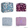 Cosmetic Bags Mti-Function Waterproof Makeup Bag With Handle Comfortable Inner Pocket Storage Travel Toiletry Rra1067 Drop Delivery He Dhwqj