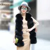 Women's Fur Faux Fur Winter Faux Fur Vest Coat Women Casual Thick Warm Plush Chaleco Jackets Fake Fluffy Colete Chaquetas Elegant Gilets Casaco 230912