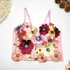 Kvinnors tankar 2023 Summer Design 3D Flower Bra Camisoles Hula Dance Beach Tropical Party Cosplay Sexig Streetwear Applique Corset Vest Tops