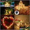 Led Strings Solar Light Outdoor Waterproof For Garden Decoration Outdoors Diy Christmas Easy To Install Drop Delivery Lights Lighting Dhexb