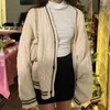 Maglioni da donna Cardigan lavorato a maglia con stampa vintage di celebrità Elegante giacca a maniche lunghe con scollo a V e bottoni Estetica Y2K Autunno