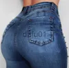 Kadınlar kot bayan kült denim kot pantolon pantolon pantolonlar kadın yeni moda yüksek bel matkap boncuk bayanlar push yukarı ince kalça dişi kalem pantolon x0914