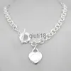 Anhänger Halsketten Design Mann Frauen Mode Halskette Anhänger Kette Halskette S925 Sterling Silber Schlüssel Rückkehr zum Herzen Liebe Marke Anhänger Charme mit Box x0913