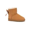 Designer Australie Classique Ultra Mini Plate-forme Tasman Slipper Bailey Bow II Boot Hommes Femmes Chamois Cuir Neige Longues Bottes Courtes Châtaignier Antilope Marron Bois Flotté