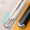 Dinnerware Sets Student Portable Tableware Set Stainless Steel Pull-out Type Chopsticks Spoon Outdoor Picnic Supplies