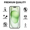 واقي الشاشة العادي لـ iPhone 15 Pro Max Plus HD High Quality Glass Mild 9H 2.5D 0.33mm مع حزمة البيع بالتجزئة