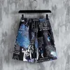 Heren trainingspakken pak volledig grafisch shirt shorts Koreaanse High Street Harajuku herenmode kledingtrends