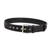 Belts PU Leather Belt With Metal Buckle Punk Women Star Rivet Waist Strap 103cm For Casual Corset Trousers Pants Skirt