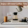 Bord mattor kaffemattor rektangel maker bänkskiva espressomaskin torkplatta