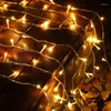 Strängar 10/1M LED Christmas Garland Light Batteridrömd sträng fairy utomhusdekorativ belysning för bröllopsfest