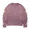 Maglioni da uomo Vintage di alta qualità Kapital Stampa scheletro Maglione lavorato a maglia da uomo Harajuku Pullover Herren Autunno