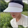 Bonnets Bonnets Zhao Lusi Star Même chapeau de protection solaire Femme Visière Casquette Été Peaked Sports Drop Livraison Extérieur Athlétique Extérieur Dhoxn