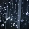 Strings 96 LED Star String Rideau Fenêtre Lumière Lumières De Noël Pour La Fête De Mariage Décor Halloween Décoration