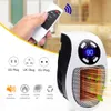 Home Heaters Low Consumption Electric Heater 500W Wall Heaters with Remote Control Portable Room Heating Stove Mini Indoor Radiator Warmer HKD230904