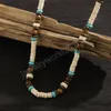 Multi Color Small Wood Beads Chains Necklace for Men Trendy Beaded Collar on Neck Accessories Short Choker 2023 Fashion Jewelry