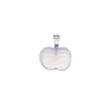 Charms 3.6g 18x20mm 1Pcs In Apple Shape Natural Stone Accessories Decoration Goods Women's Beautiful Pendant Charm Earring Colorful