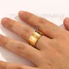 Projektanta markowe pierścionki z literami Kobiety 18 -karatowe złoto srebrna platowana stal nierdzewna miłość biżuteria ślubna