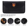 Storage Bags Portable Fireproof Waterproof Document Envelope File Folder Cash Pouch Valuables Money Bag AntiSignal For Home Office