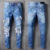 Erkekler Kot Yeni Stil Mens Tasarımcı Kalem Kot Mektup Baskılı Beyaz Denim Pantolon Moda Kulübü Giyim Erkek Hip Hop Skinny Jeans 513314X X0914