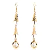 Boucles d'oreilles pendantes Style ethnique Vintage pour femmes, accessoires de bijoux de luxe géométriques en cristal, style Boho, 2023