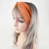 S3759 Europa Mode Frauen Candy Farbe Samt Kreuz Stirnband Yoga Sport Elastische Stirnbänder Damen Gesicht Breit Haarband Haar Zubehör
