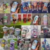 Doppelwandige Vakuum-Wasserflasche für Kinder, blanko, Farbsublimation, 340 ml Edelstahl-Strohhalmbecher mit Doppelverschluss + transparentem Strohhalm