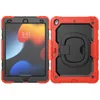 For iPad Mini6 8.3 Inch Case Shockproof Kids Safe Cover for iPad Mini 4 5 6 Handle Grip 360 Rotation Stand Silicone Rugged Cases with PET Screen Protector Shoulder Strap