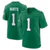 Custom Football Jerseys Mens Womens Youth Jason Kelce 1 Jalen Hurts AJ Brown Slay Jr DeVonta Smith Nolan Goedert Graham Cox Reddick Swift Mailata Dawkins Cunningham