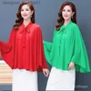 Women's Cape Macro Seat Cloak Women's Summer Shawl Loose Western Style Chiffon Sun Protection Clothing Women's Lace-Up Cloak Robe Thi L230914