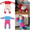 Kläder sätter baby romper född kläder crawling jumpsuit spädbarn barn rengöring moppdräkt kostymgolv långa ärmar klättring trasa 230914