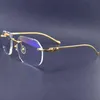 Оправа для очков с алмазной огранкой, прозрачная оправа для очков без оправы Carter для мужчин и женщин, роскошные очки Óculos Ee Gau240o